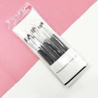 Amazon hot sale 7 Pcs horse hair smoked makeup eye shadow eyeliner brush brushes set